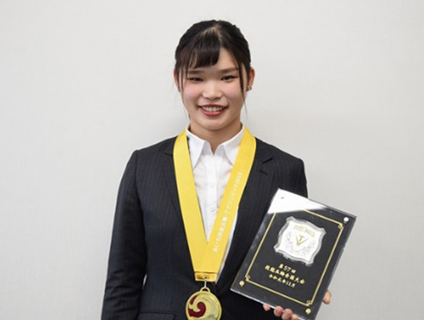 緒方静流(旧姓 吉村)が技能五輪全国大会にて金賞受賞