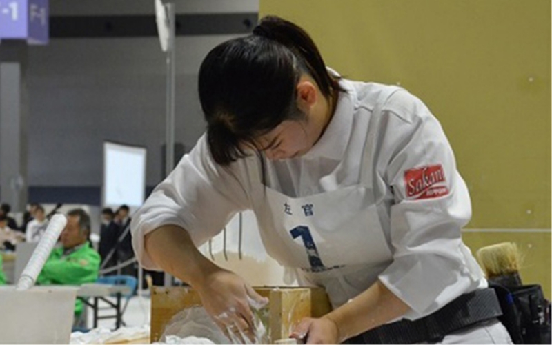 緒方静流(旧姓 吉村)が技能五輪全国大会にて金賞受賞